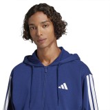 Ανδρική Ζακέτα Μπλε - adidas Sportswear Essentials 3-Stripes French Terry Εικόνα 1