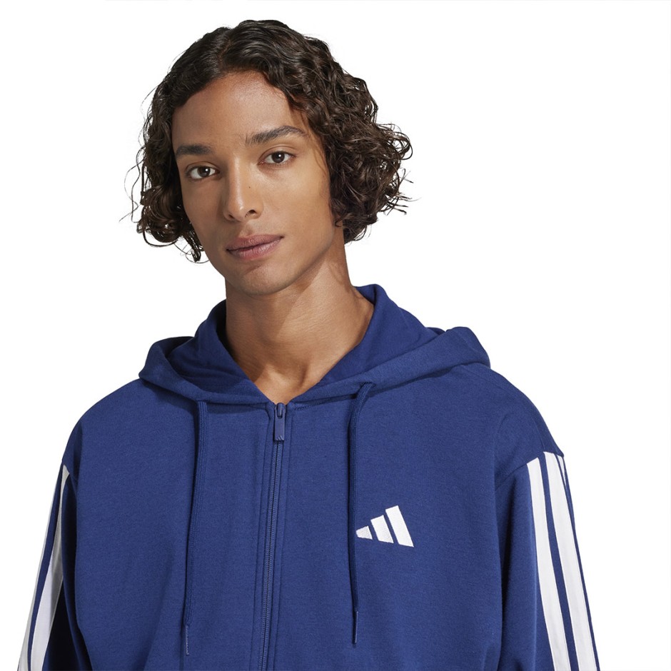 adidas sportswear M 3S FT FZ HD JE6341 Blue