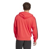 adidas sportswear M 3S FT FZ HD JD1876 Red Image 0