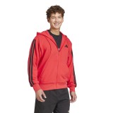 adidas sportswear M 3S FT FZ HD JD1876 Red Image 1