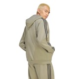 Ανδρική Ζακέτα Μπεζ - adidas Sportswear Essentials 3-Stripes Fleece Εικόνα 0