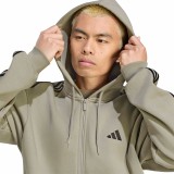 Ανδρική Ζακέτα Μπεζ - adidas Sportswear Essentials 3-Stripes Fleece Εικόνα 1
