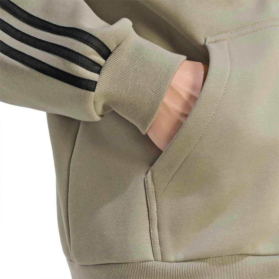 Ανδρική Ζακέτα Μπεζ - adidas Sportswear Essentials 3-Stripes Fleece