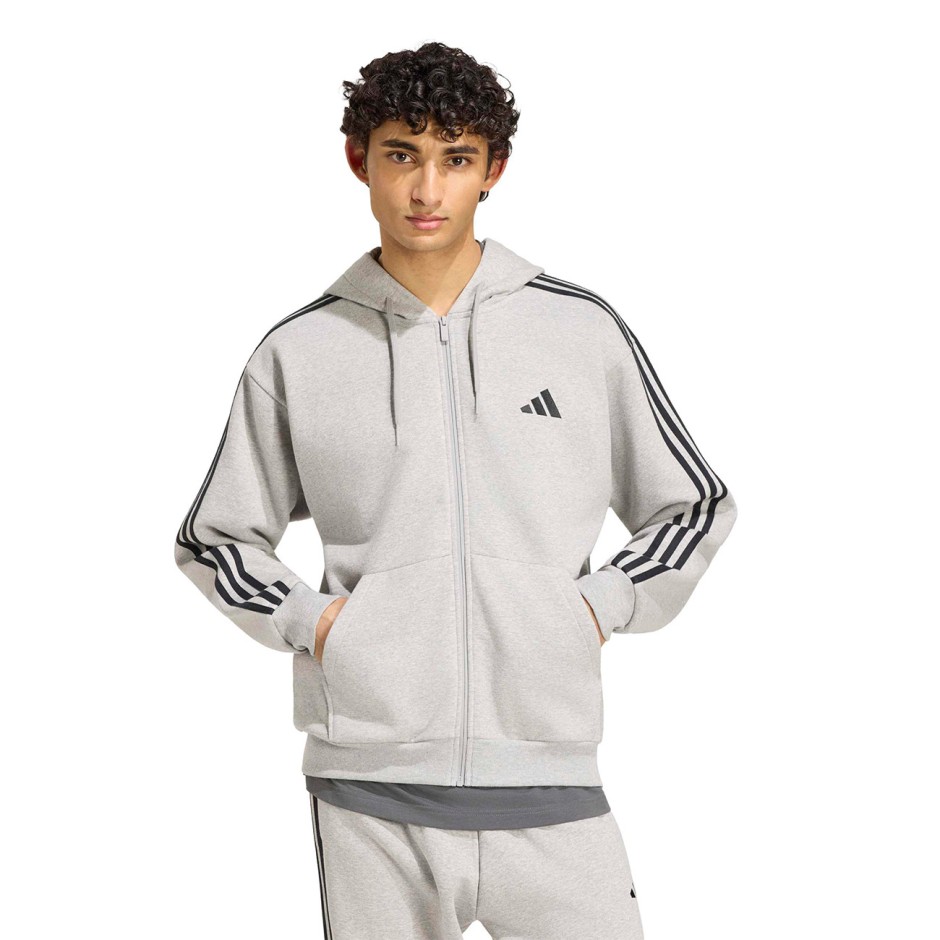 adidas sportswear M 3S FL FZ HD KY4141 Grey
