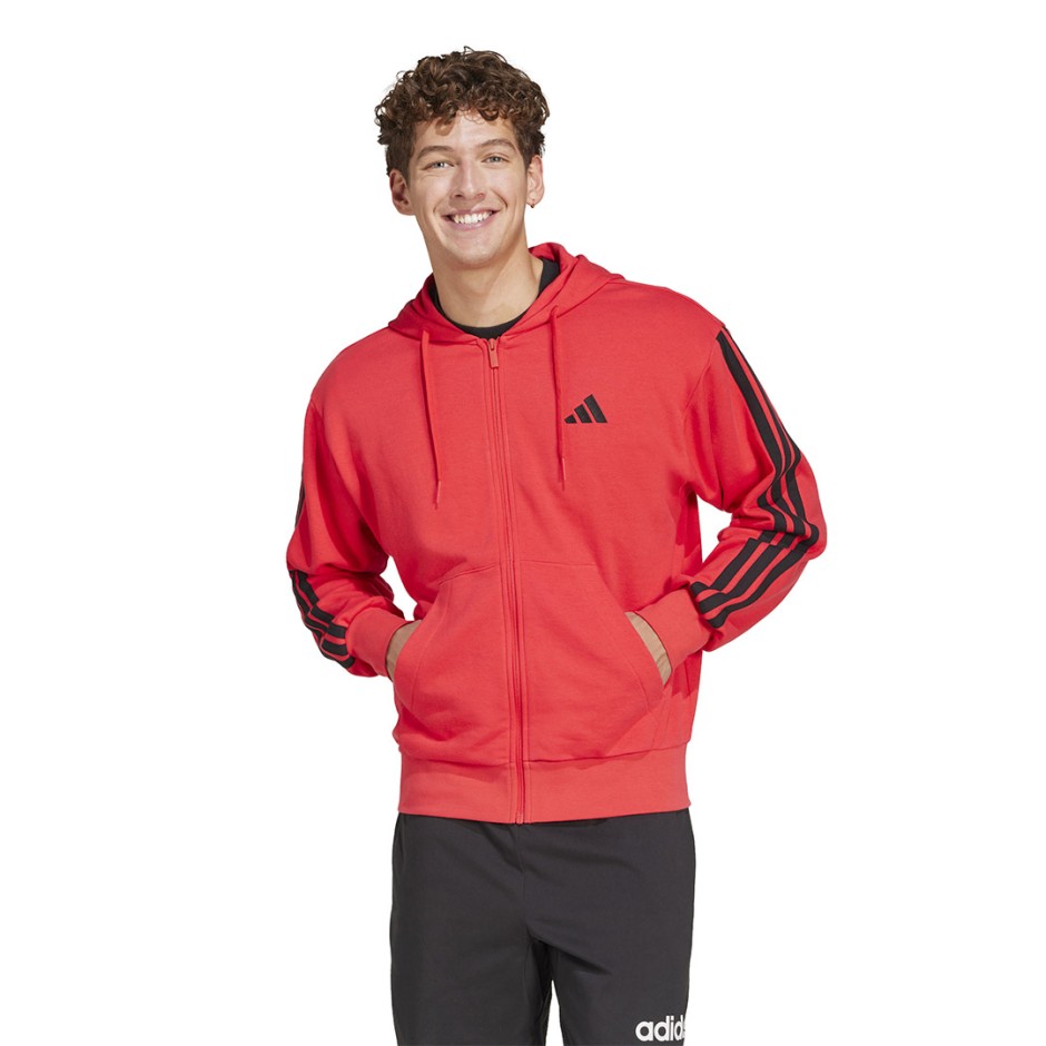 adidas sportswear M 3S FT FZ HD JD1876 Red