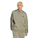 Ανδρική Ζακέτα Μπεζ - adidas Sportswear Essentials 3-Stripes Fleece Εικόνα 