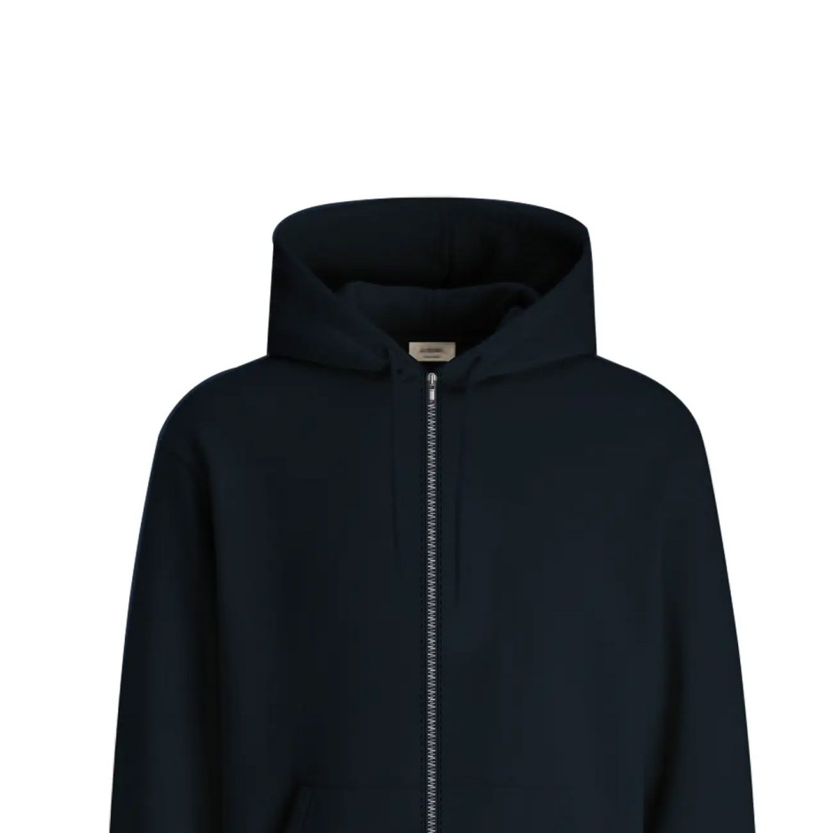 JJ REBEL JREBCREST SWEAT ZIP HOOD 12307284-NAVY BLAZER Blue