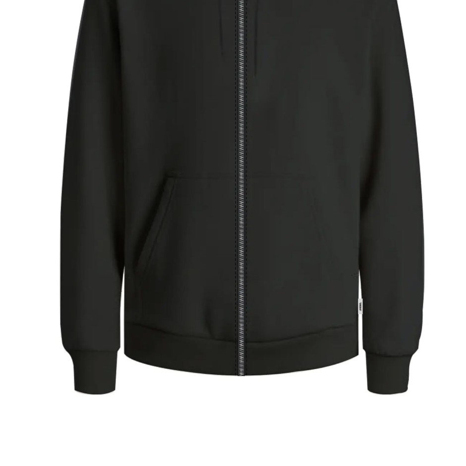JJ REBEL JREBCREST SWEAT ZIP HOOD 12307284-ASPHALT Coal