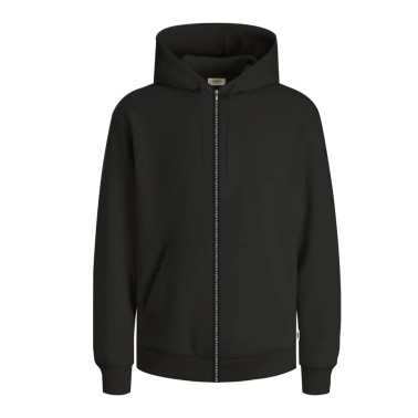 Men's Full-Zip Hoodie Black - JJ Rebel Jrebcrest