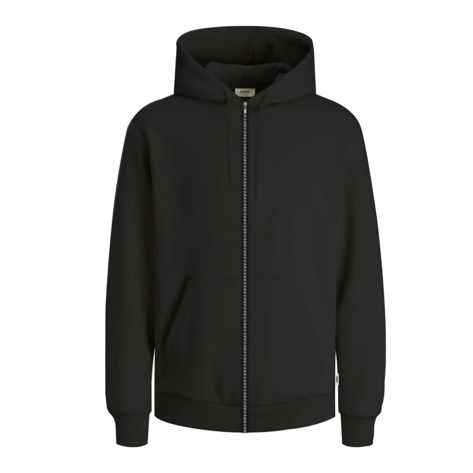JJ REBEL JREBCREST SWEAT ZIP HOOD 12307284-BLACK Μαύρο