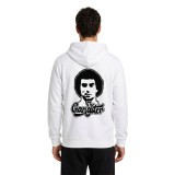 Men's Full-Zip Hoodie White - Nick Galis 'The Gangster' Image 0