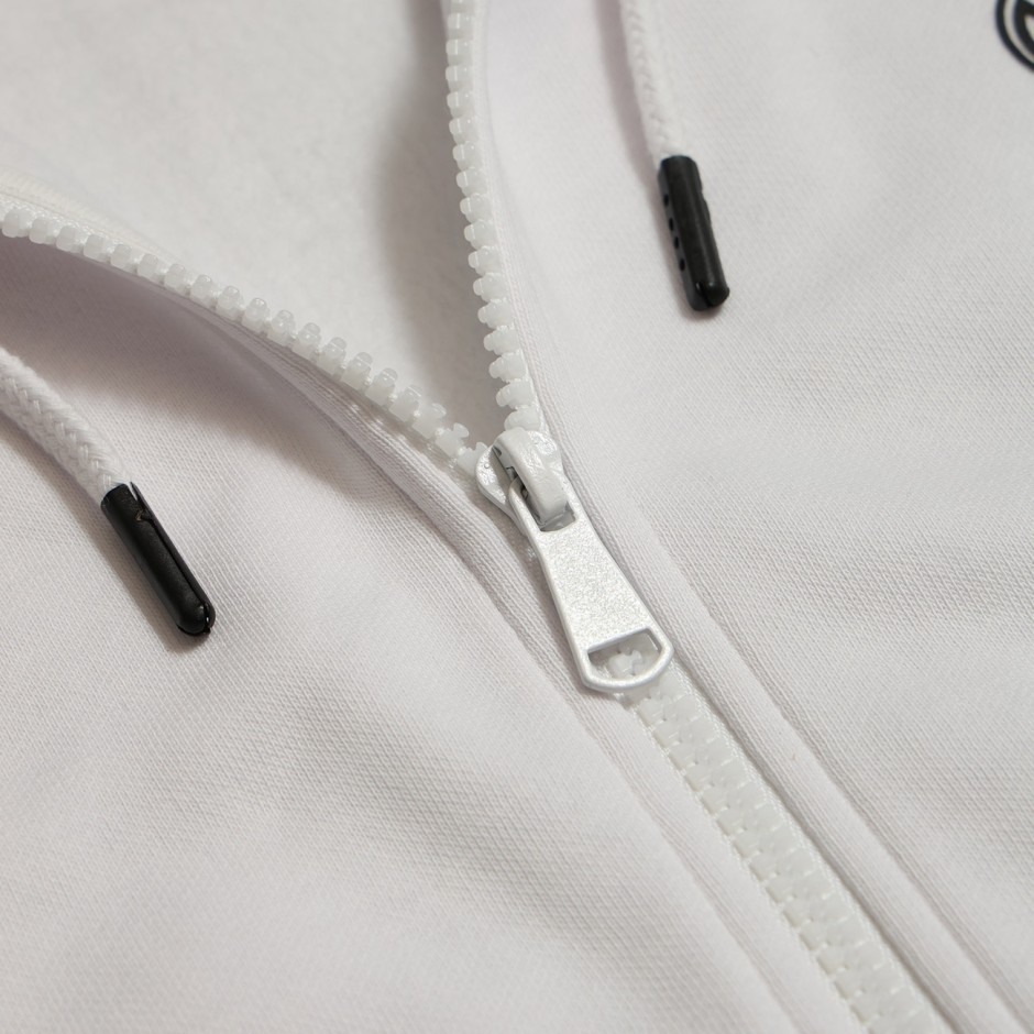 Men's Full-Zip Hoodie White - Nick Galis 'The Gangster'