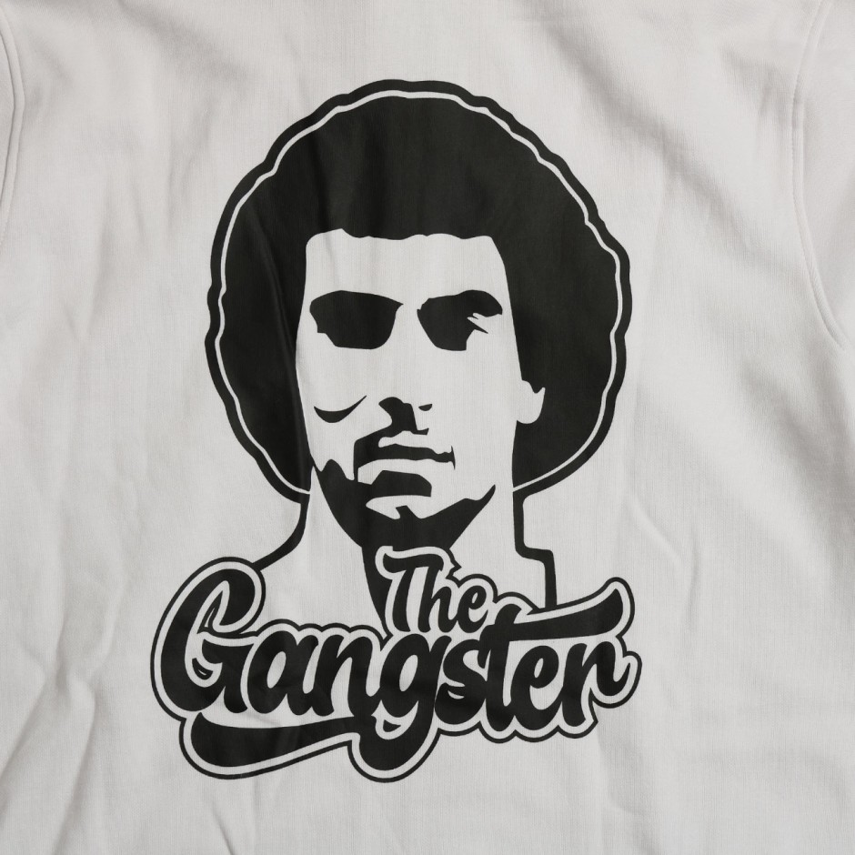 Men's Full-Zip Hoodie White - Nick Galis 'The Gangster'