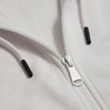 Men's Full-Zip Hoodie White - Nick Galis 'NG' Image 1