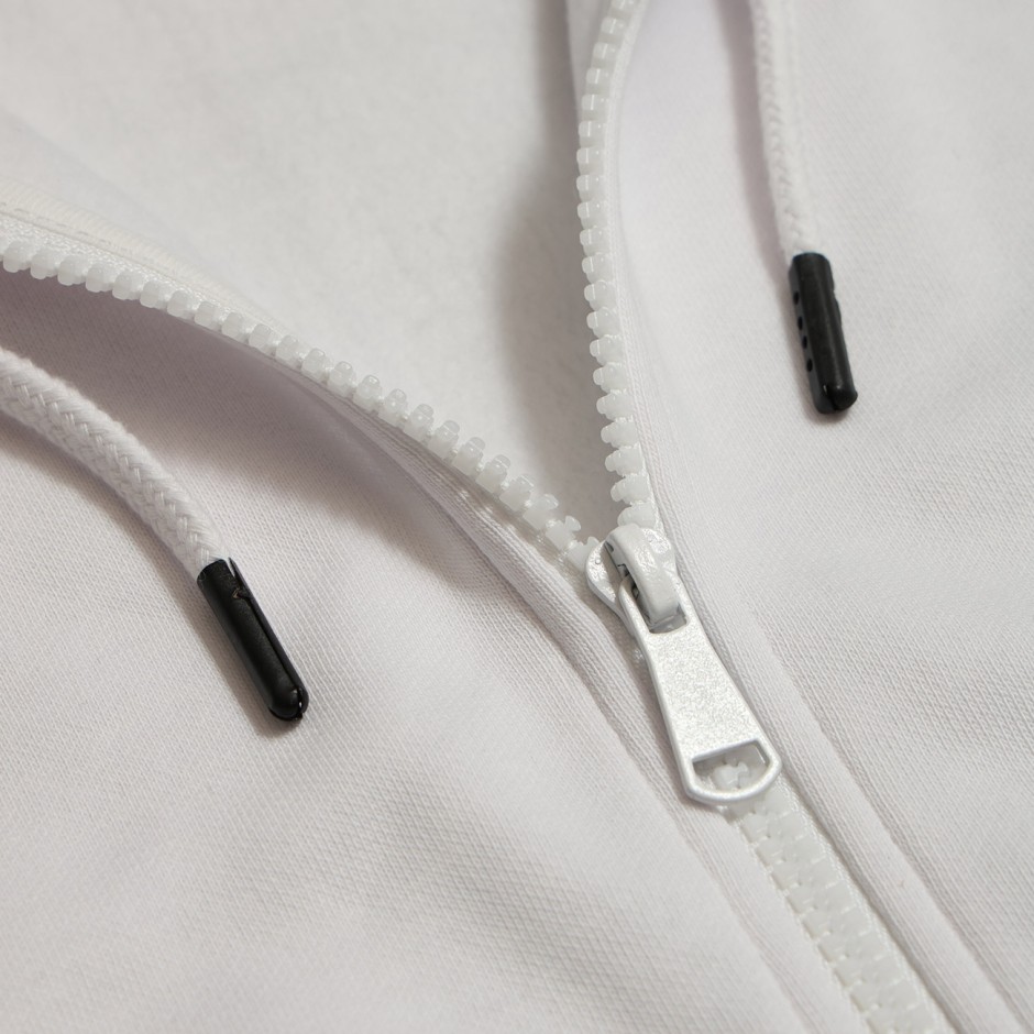 Men's Full-Zip Hoodie White - Nick Galis 'NG'