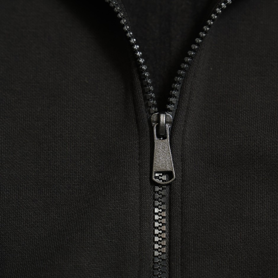 Men's Full-Zip Hoodie Black - Nick Galis 'NG' 