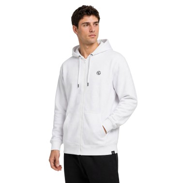 Men's Full-Zip Hoodie White - Nick Galis 'The Gangster'