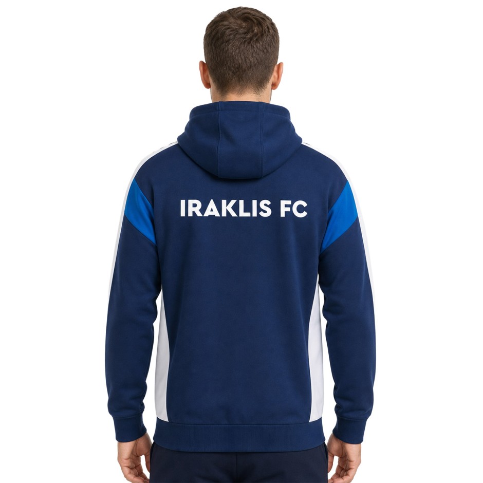 Men's Full-Zip Hoodie Blue - Iraklis FC Erima