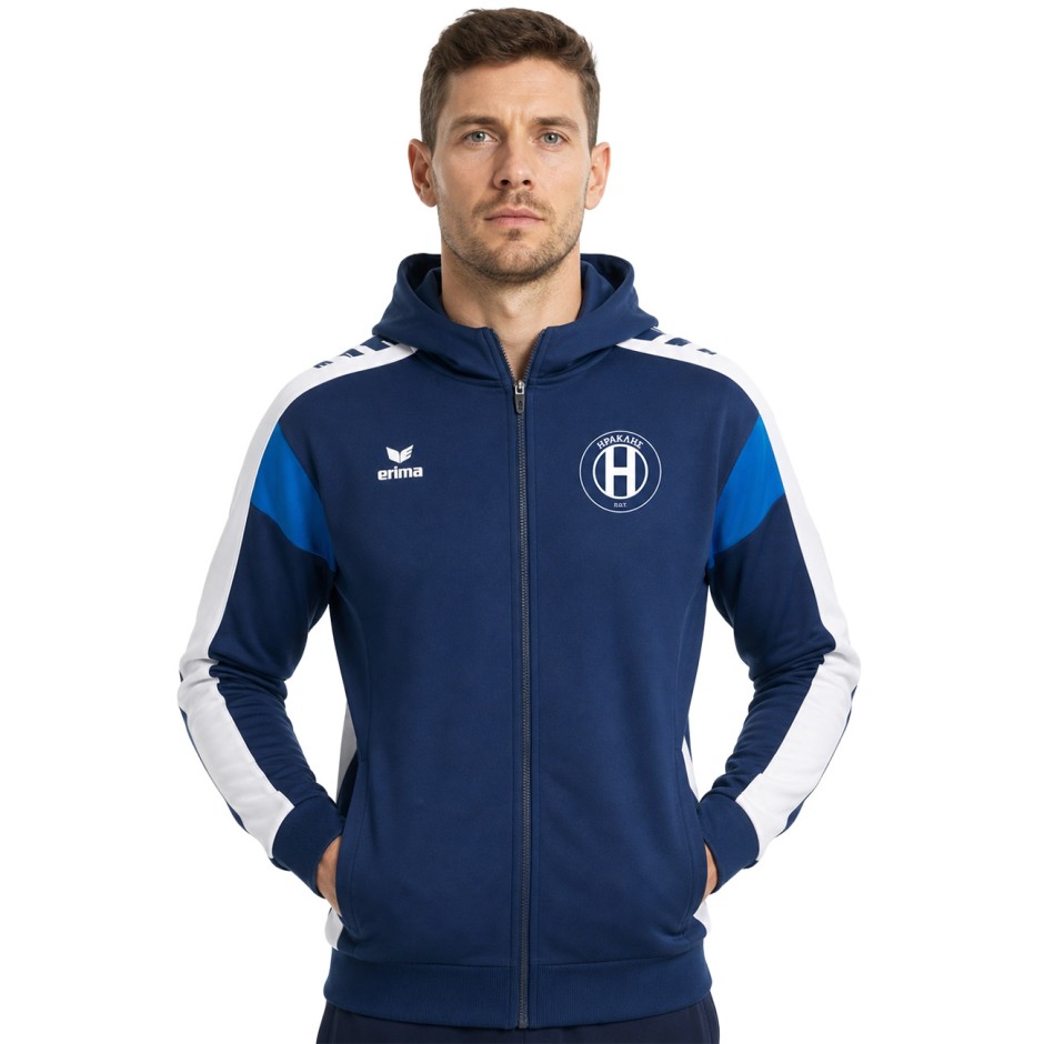 Men's Full-Zip Hoodie Blue - Iraklis FC Erima