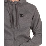 UNDER ARMOUR RIVAL FLEECE FZ HOODIE 1320737-020 Coal Image 1