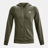 UNDER ARMOUR RIVAL COTTON FULL ZIP HOODIE ΛΑΔΙ