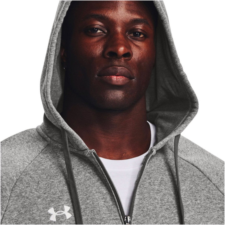 UNDER ARMOUR RIVAL FLEECE FZ HOODIE 1379767-025 Grey