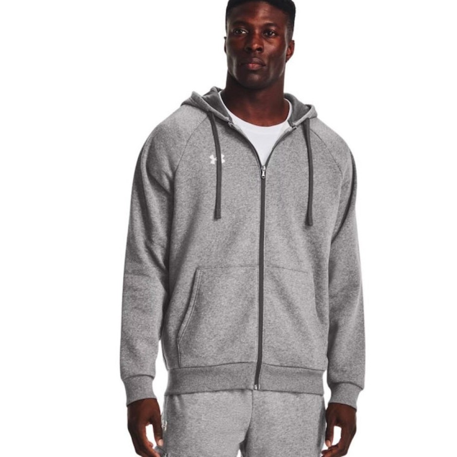 UNDER ARMOUR RIVAL FLEECE FZ HOODIE 1379767-025 Grey