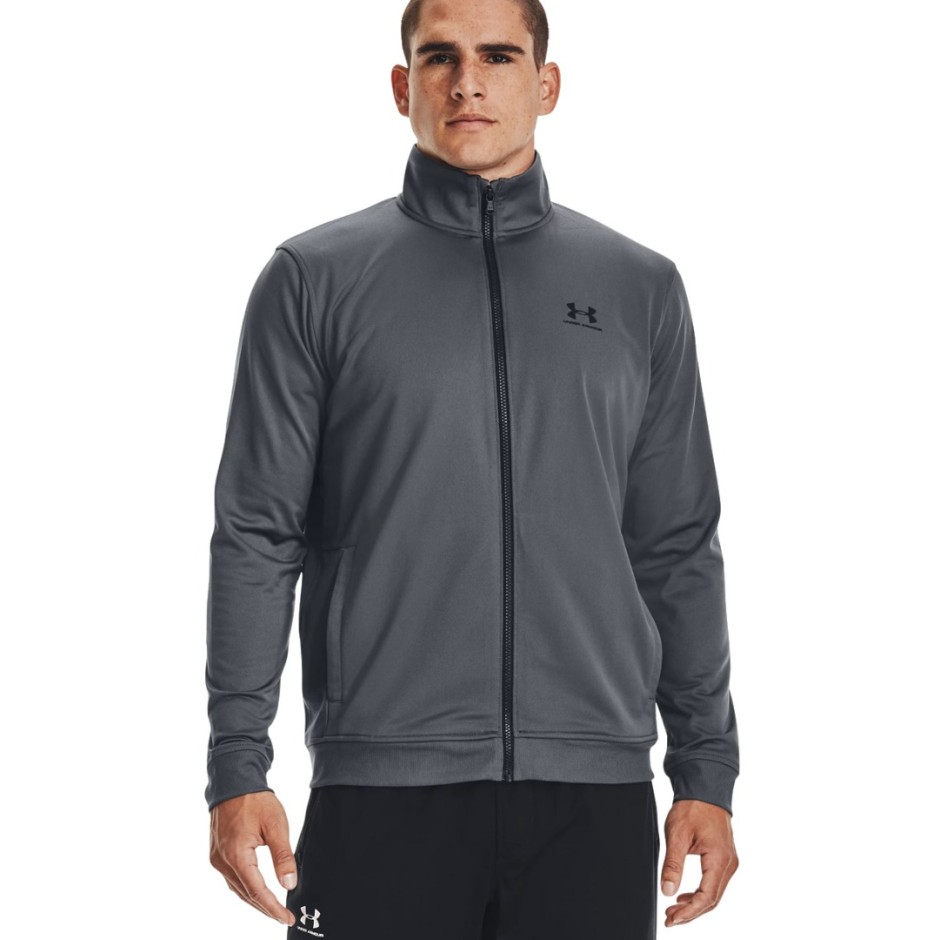 Ανδρική Ζακέτα UNDER ARMOUR SPORTSTYLE TRICOT JACKET Γκρί 1329293-090 