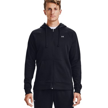 UNDER ARMOUR RIVAL FLEECE FZ HOODIE 1357111-001 Black