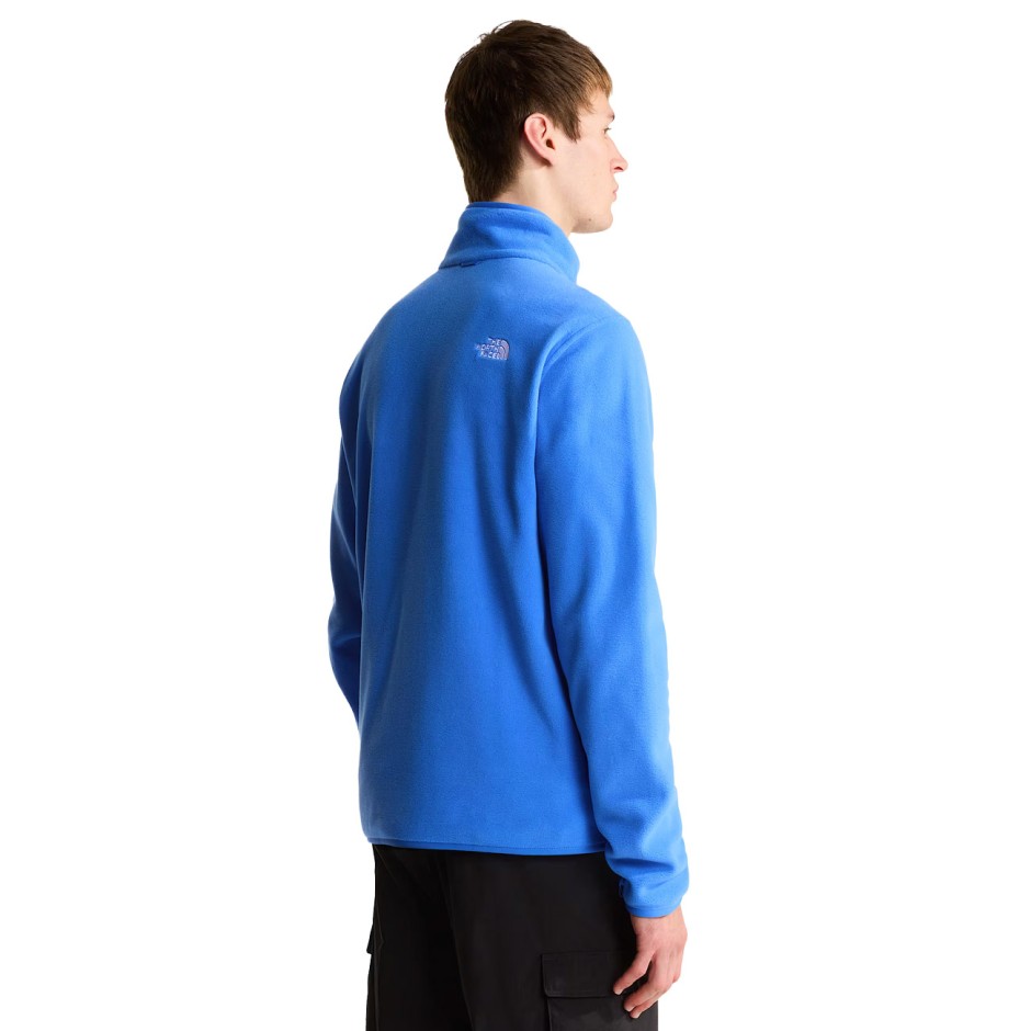 Men's Full-Zip Top Royal Blue - The North Face Glacier Fleece