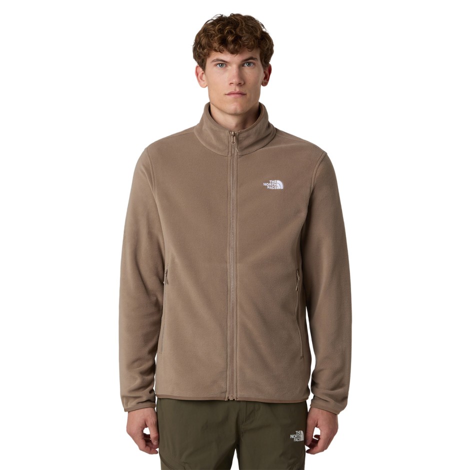 Ανδρική Ζακέτα Καφέ - The North Face Glacier Full-Zip Fleece