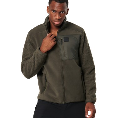 Ανδρική Ζακέτα Χακί - Body Action Sherpa