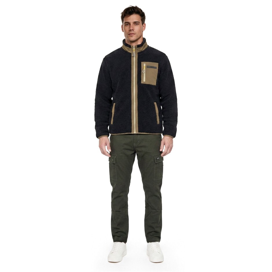 Men's Full-Zip Top Black - District75 