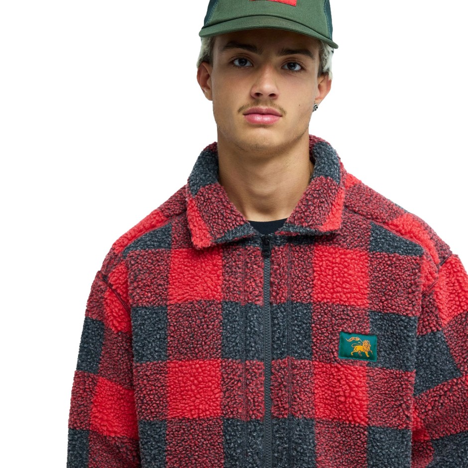 Ανδρική Φλις Ζακέτα Κόκκινη - Quiksilver Bob Marley Buffalo