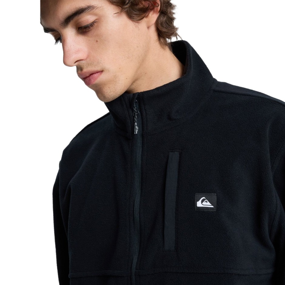 Men's Full-Zip Fleece Black - Quiksilver No Destination