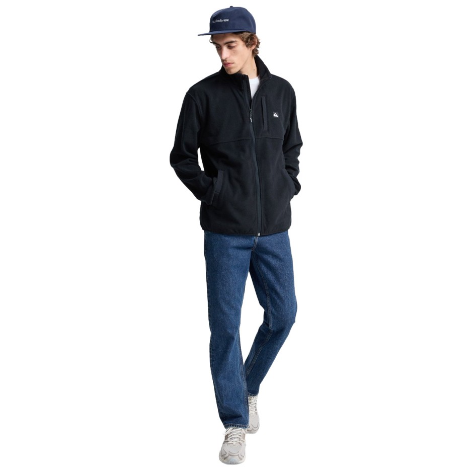 Men's Full-Zip Fleece Black - Quiksilver No Destination