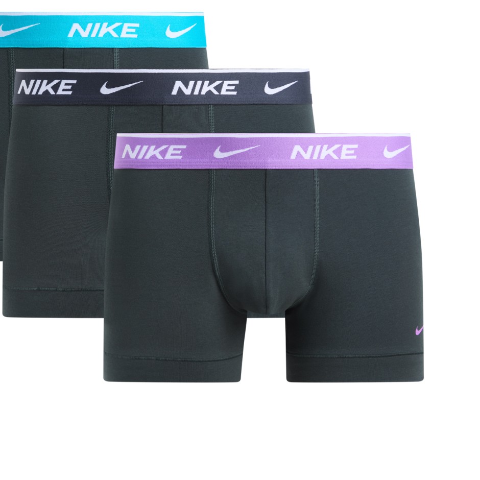 Ανδρικά Εσώρουχα Μποξεράκια Μαύρα - Nike Trunk 3Pack