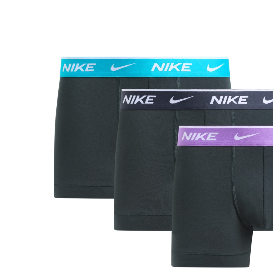 Ανδρικά Εσώρουχα Μποξεράκια Μαύρα - Nike Trunk 3Pack