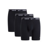 Ανδρικά Εσώρουχα Μποξεράκια Μαύρα - Nike Boxer Brief 3Pack Εικόνα 
