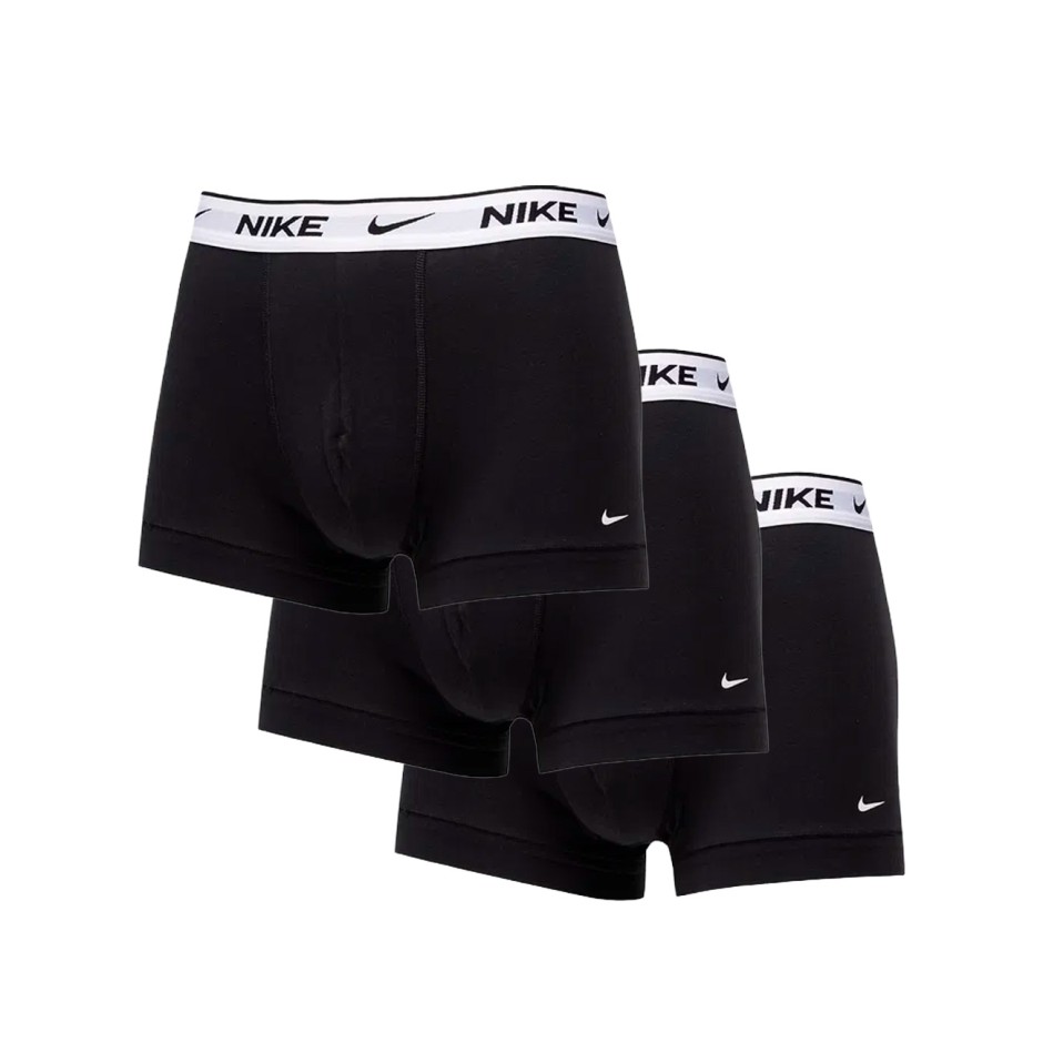 Ανδρικά Εσώρουχα Μποξεράκια Μαύρα - Nike Trunk 3Pack