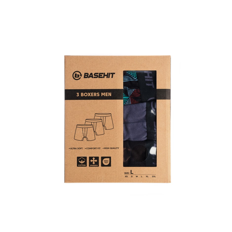 BASEHIT 242.BM06.07-BLACK/EBONY/PR532 ΠΟΛΥΧΡΩΜΟ