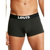 LEVI'S MEN SOLID BASIC BOXER 2P 37149-0189-JET BLACK Black Image 0