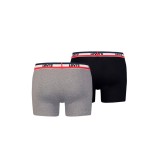 LEVI'S MEN SPRTSWR LOGO BOXER BRIEF 2P 37149-0816-BLACK/GREY MELANGE Πολύχρωμο Εικόνα 0