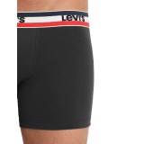 LEVI'S MEN SPRTSWR LOGO BOXER BRIEF 2P 37149-0816-BLACK/GREY MELANGE Πολύχρωμο Εικόνα 1