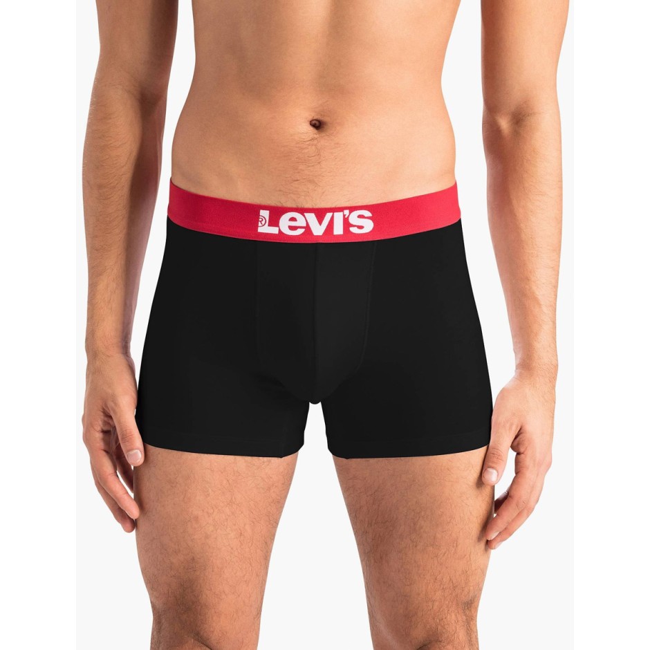 LEVI'S MEN SOLID BASIC BOXER 2P 37149-0811-BLACK Μαύρο