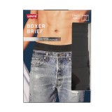 LEVI'S MEN PREMIUM BOXER BRIEF 3P 37149-0299-BLACK Black Image 0