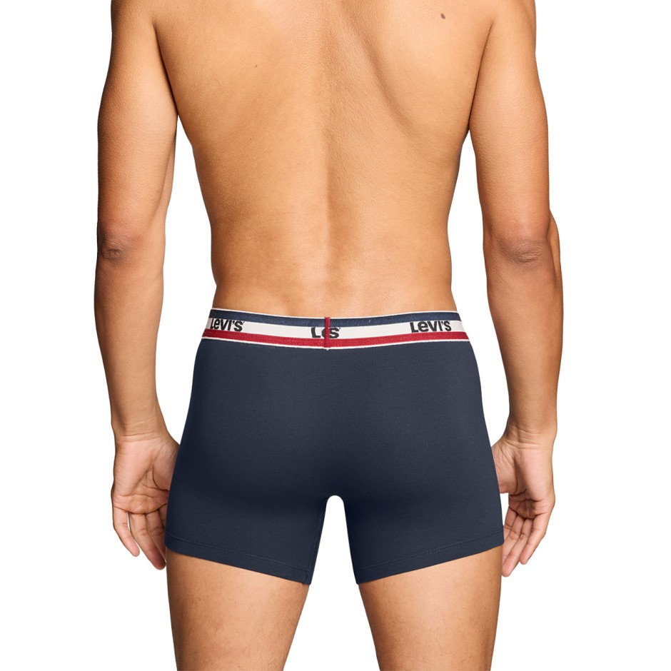 Ανδρικά Εσώρουχα Μποξεράκια Πολύχρωμα - Levi's Men Repeat Logo Boxer Brief 2Pack