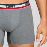 Ανδρικά Εσώρουχα Μποξεράκια Πολύχρωμα - Levi's Men Repeat Logo Boxer Brief 2Pack Εικόνα 4