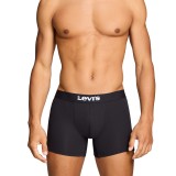 Ανδρικά Εσώρουχα Μποξεράκια Μαύρα - Levi's Men Logo All Over Print Boxer Brief 2Pack Εικόνα 0
