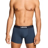 Ανδρικά Εσώρουχα Μποξεράκια Μπλε - Levi's Men Logo All Over Print Boxer Brief 2Pack Εικόνα 0